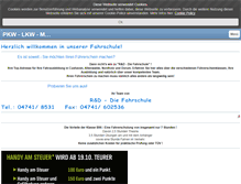 Tablet Screenshot of fahrschule-cuxland.de